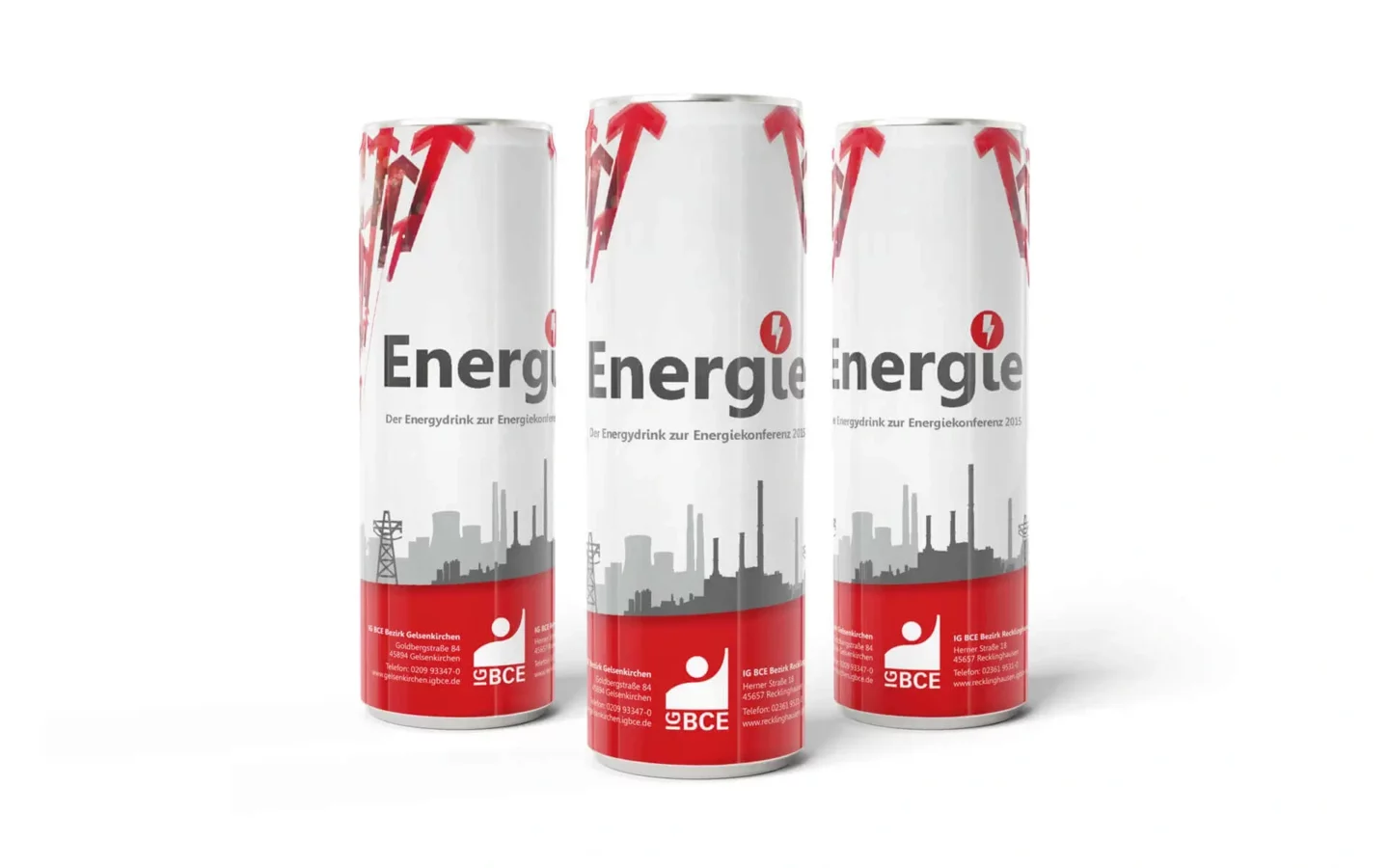 Energydose mit IG BCE Logodesign