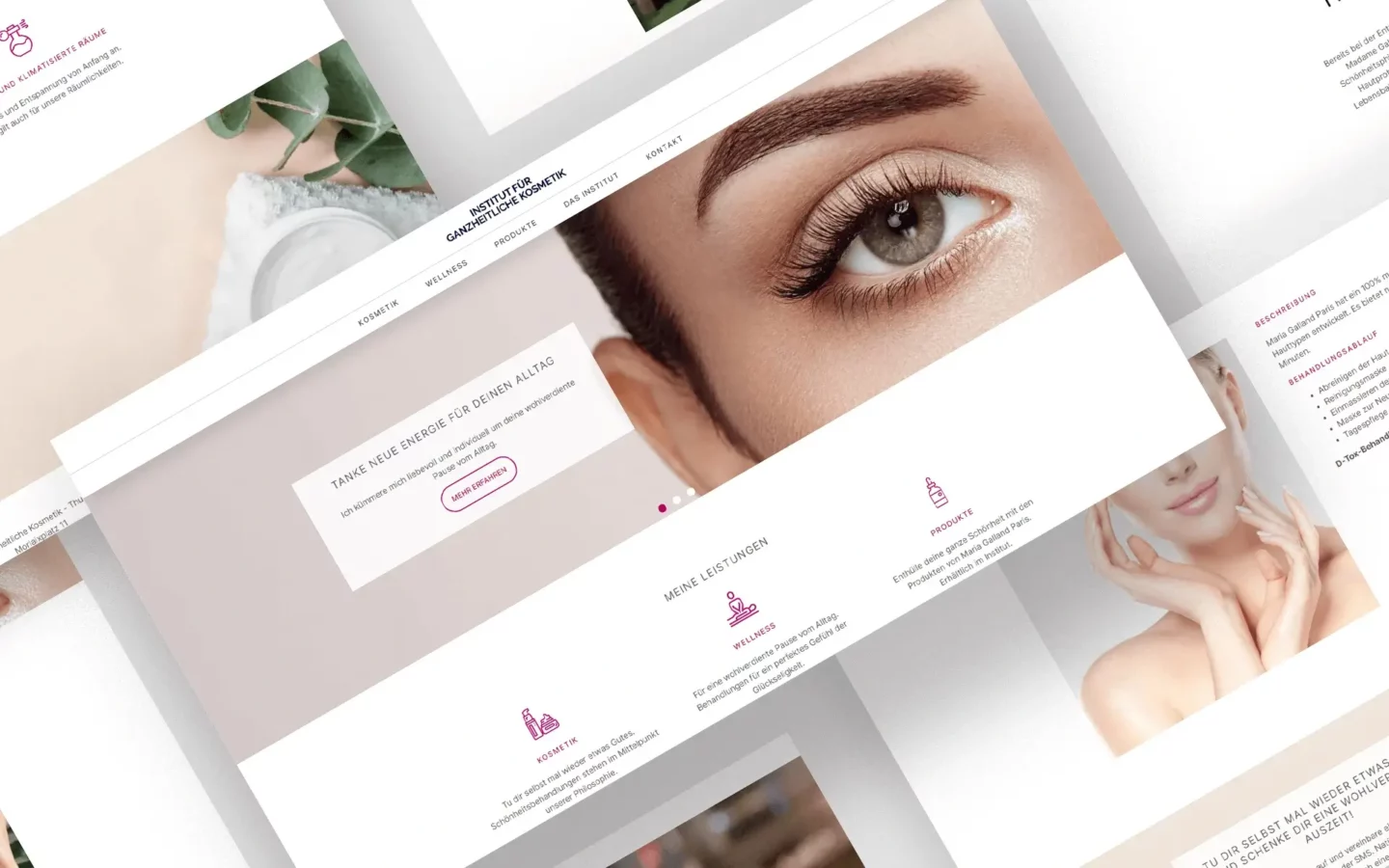 Websitedesign für Institut für ganzheitliche Kosmetik